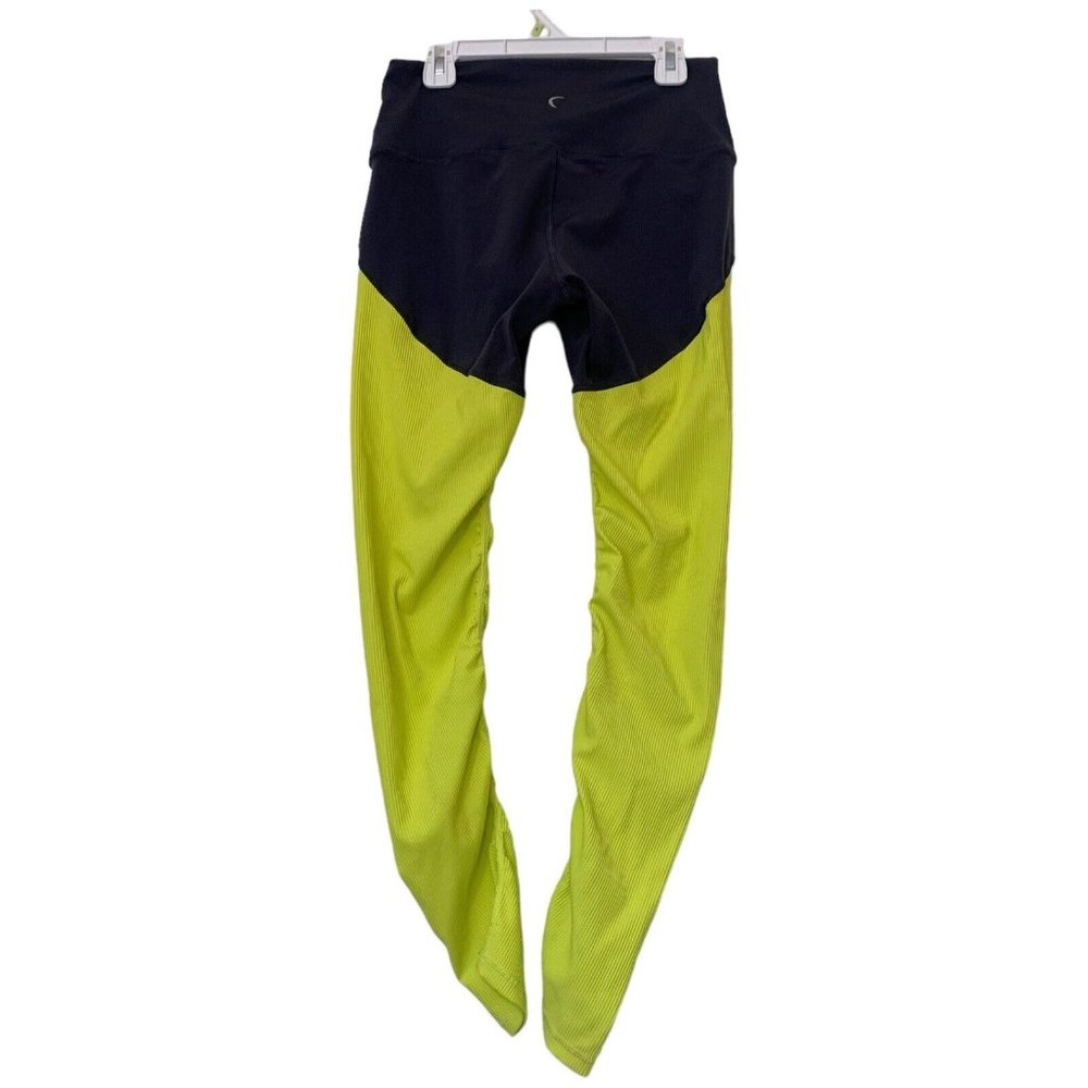 Zyia Active Leggings Storm Parallel Luxe Womens Size 6-8 gray Lemon Ruching